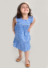 Pixie Jaal Blue Cotton Dress Girl (2 to 9 Years)