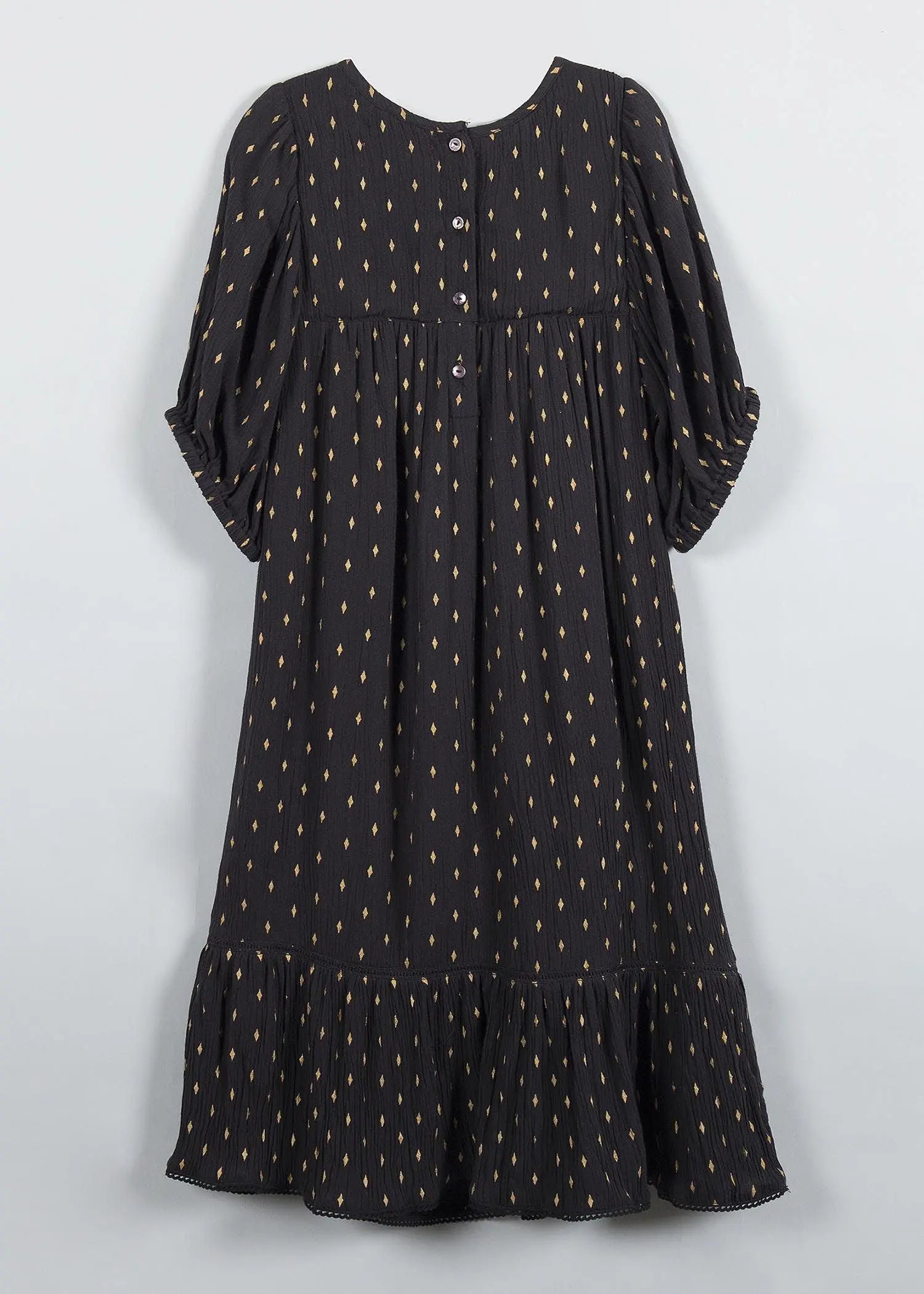 Diamond Black Viscose Dress (2 to 9 Years)