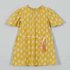 Glory Yellow Paisley Cotton Crepe Dress Girl (2-9 Years)