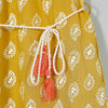 Glory Yellow Paisley Cotton Crepe Dress Girl (2-9 Years)