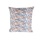 Alcissar Blue & Brown Hand Block Print Cushion Cover