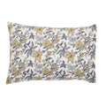 Daisy Yellow & Grey Hand Block Print Cotton Pillow Cover