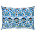 Dotted Flower Multi Color Hand Block Printed Cotton Pillow Cover