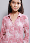 Pink Full Sleeves Women's Shirt