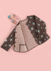 Lily bunch/Sunrays Cocoa & Pink 100% Cotton Reversible Coat Unisex (1-12 Years)