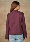 Imperial Gardem Medievel Blue Full Sleeves Reversible Barfi Quilted Jacket