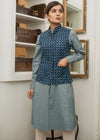 Jumping Indigo 100% Cotton Quilted Reversible Sleeveless Jacket