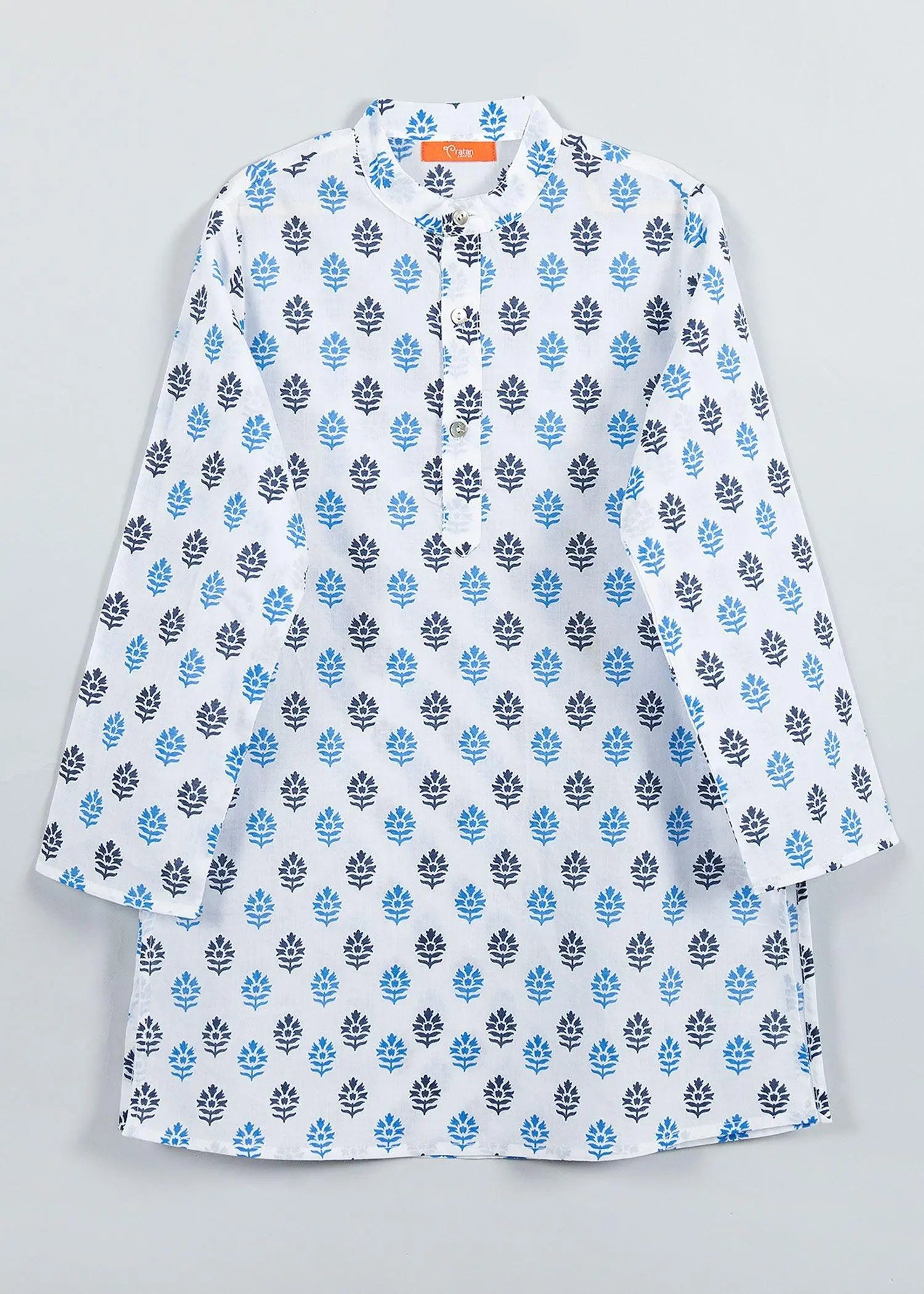 Advik Blue Coton Kurta Boy (2-12 Years)