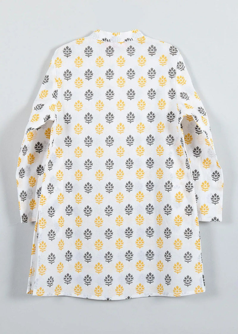 Advik Yellow Coton Kurta Boy (2-12 Years)