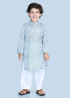 Badam Buti Blue Cotton Kurta Boy (6 Month to 12 Years)