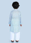 Badam Buti Blue Cotton Kurta Boy (6 Month to 12 Years)