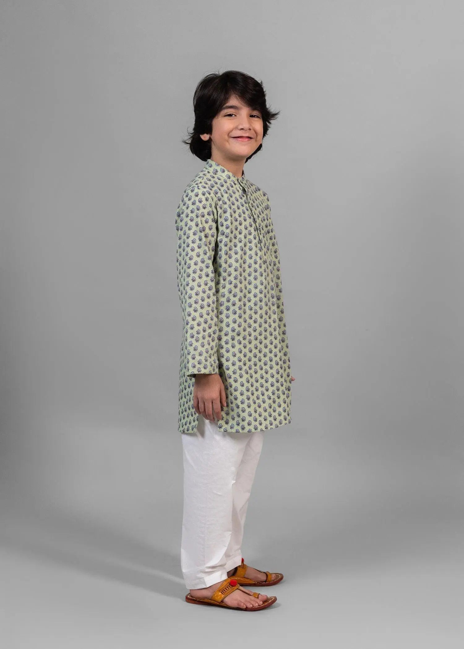Helia Pista Cotton Kurta Boy (2 Years to 12 Years)