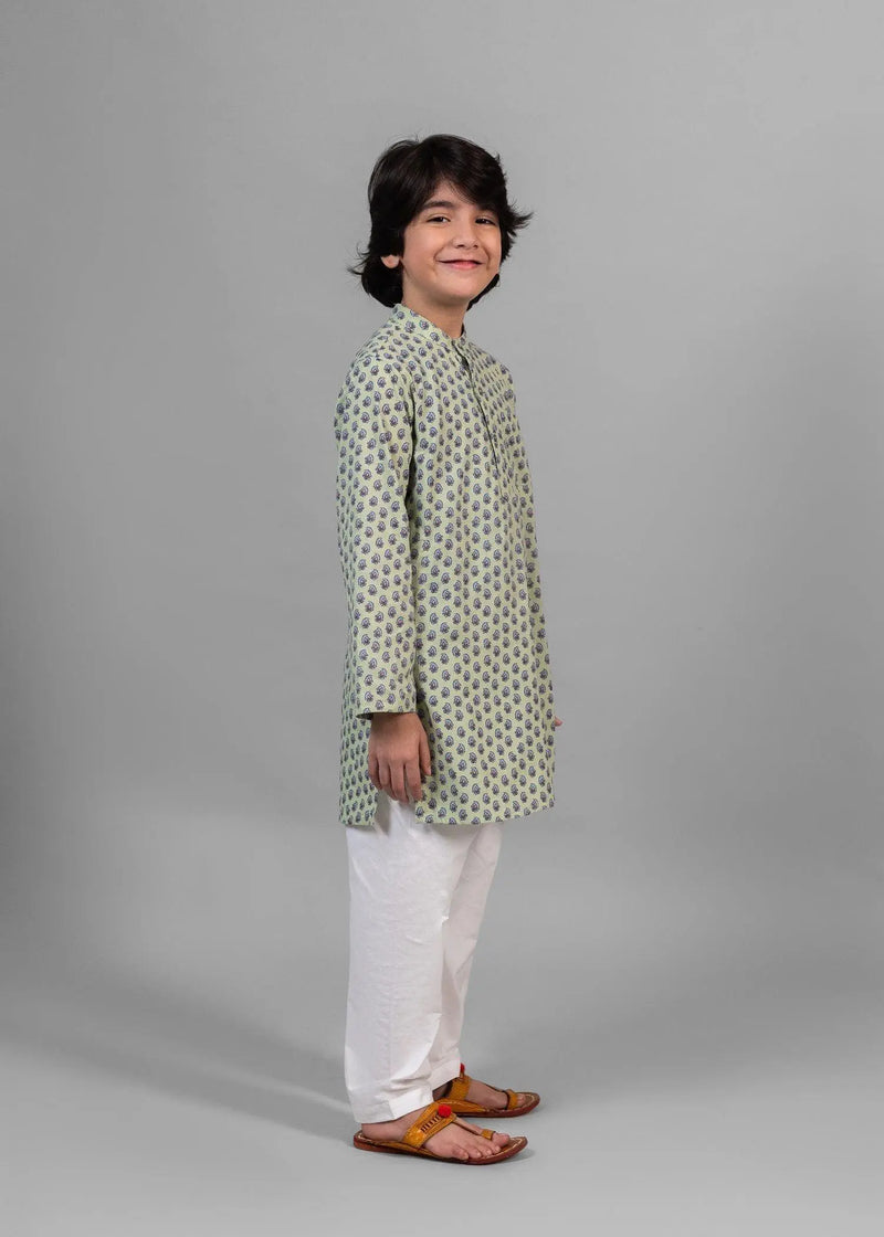 Helia Pista Cotton Kurta Boy (2 Years to 12 Years)