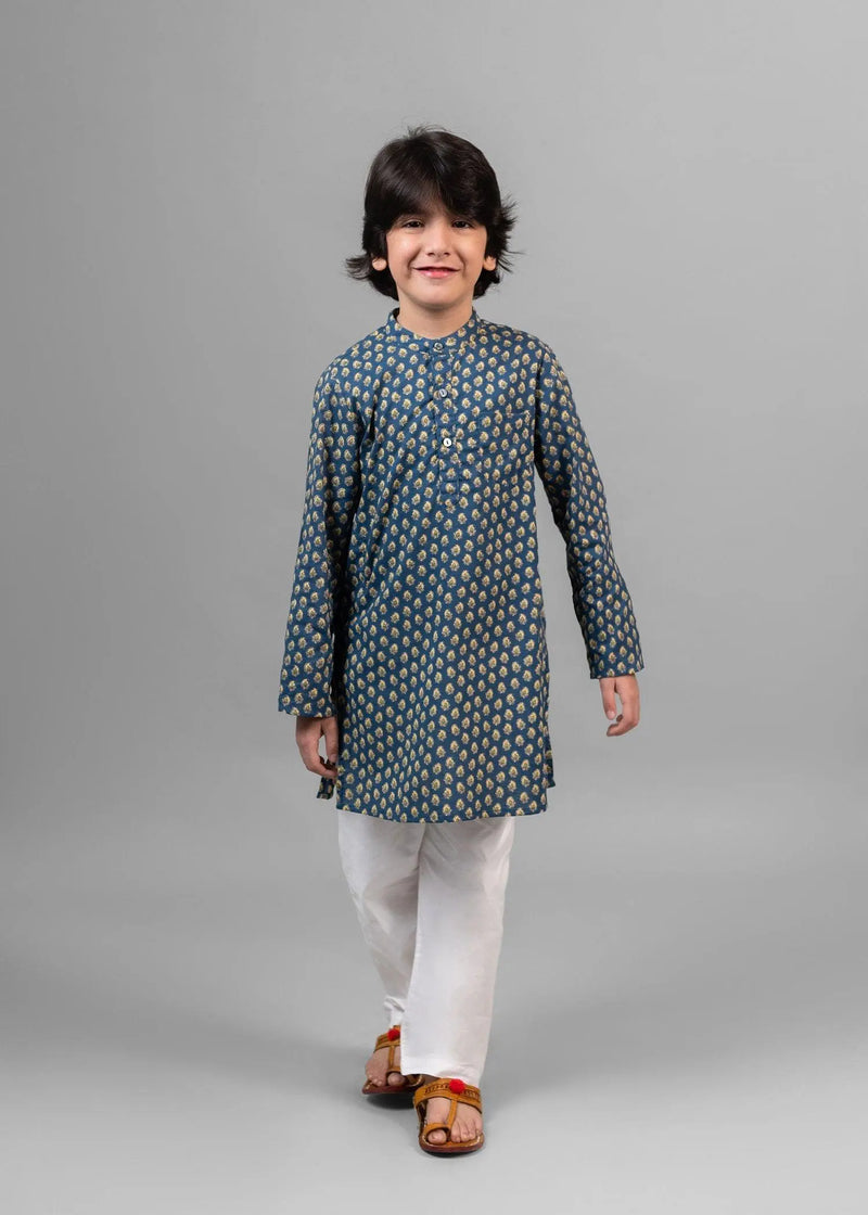 Helia Yellow Cotton Kurta Boy (2 Years to 12 Years)