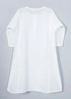 Lucknowi White Straight Cotton Kurta Girl (2-12 Years)
