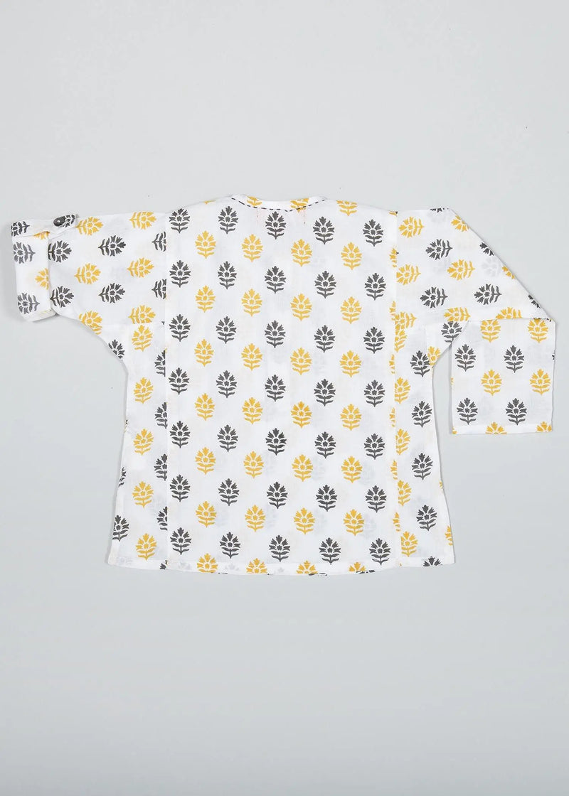 Advik Yellow Cotton Short Kurta (6 to 24 Month)