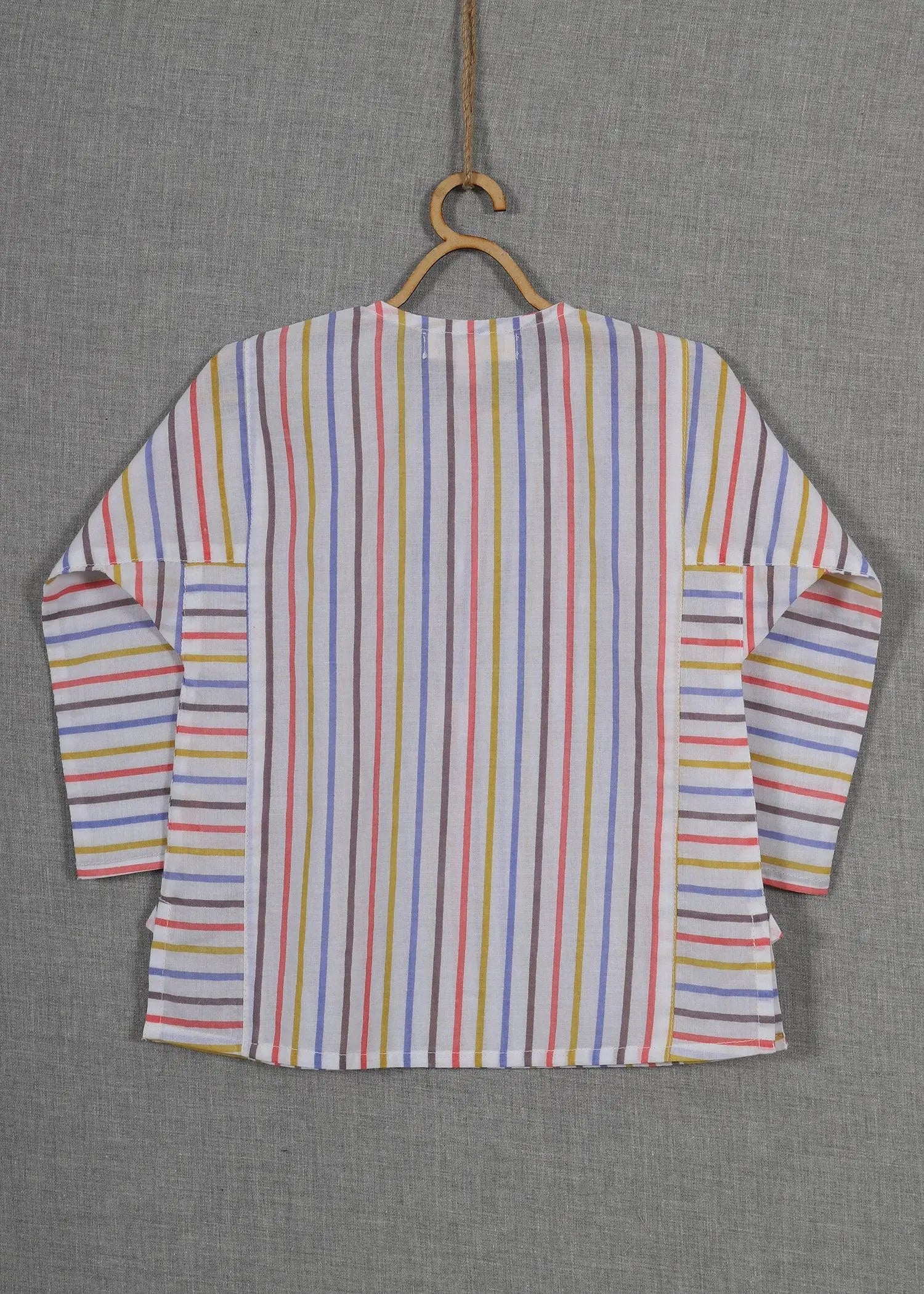 Harshit Stripes Yellow Cotton Kurta Baby  Boy (6-24 months)