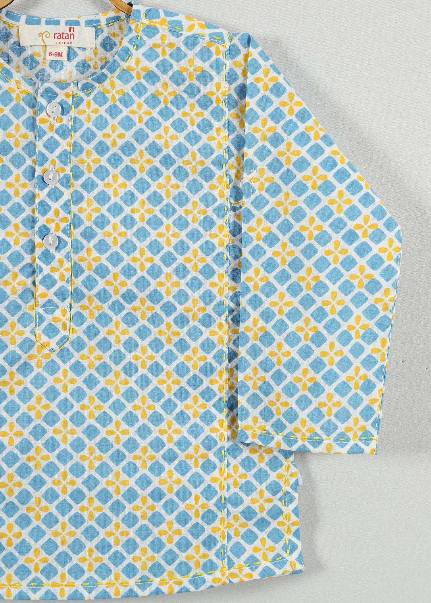 Indie Sesame Yellow Cotton Kurta Baby Boy (6-24 months)