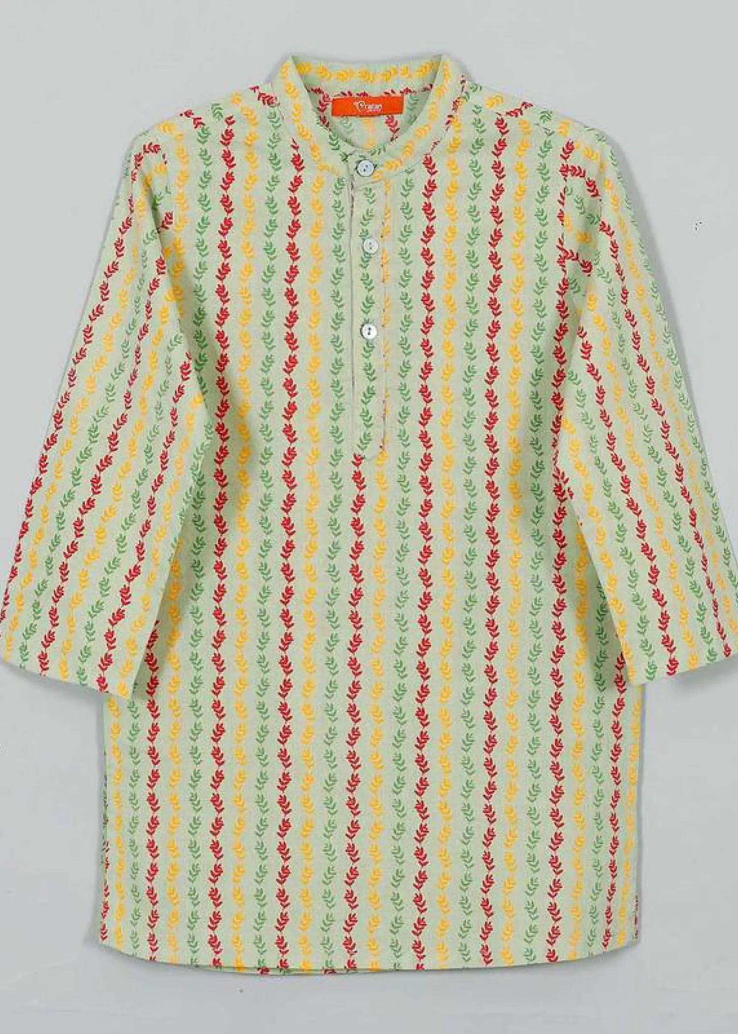 Lata Green Cotton Kurta Boy (0-12 Years)