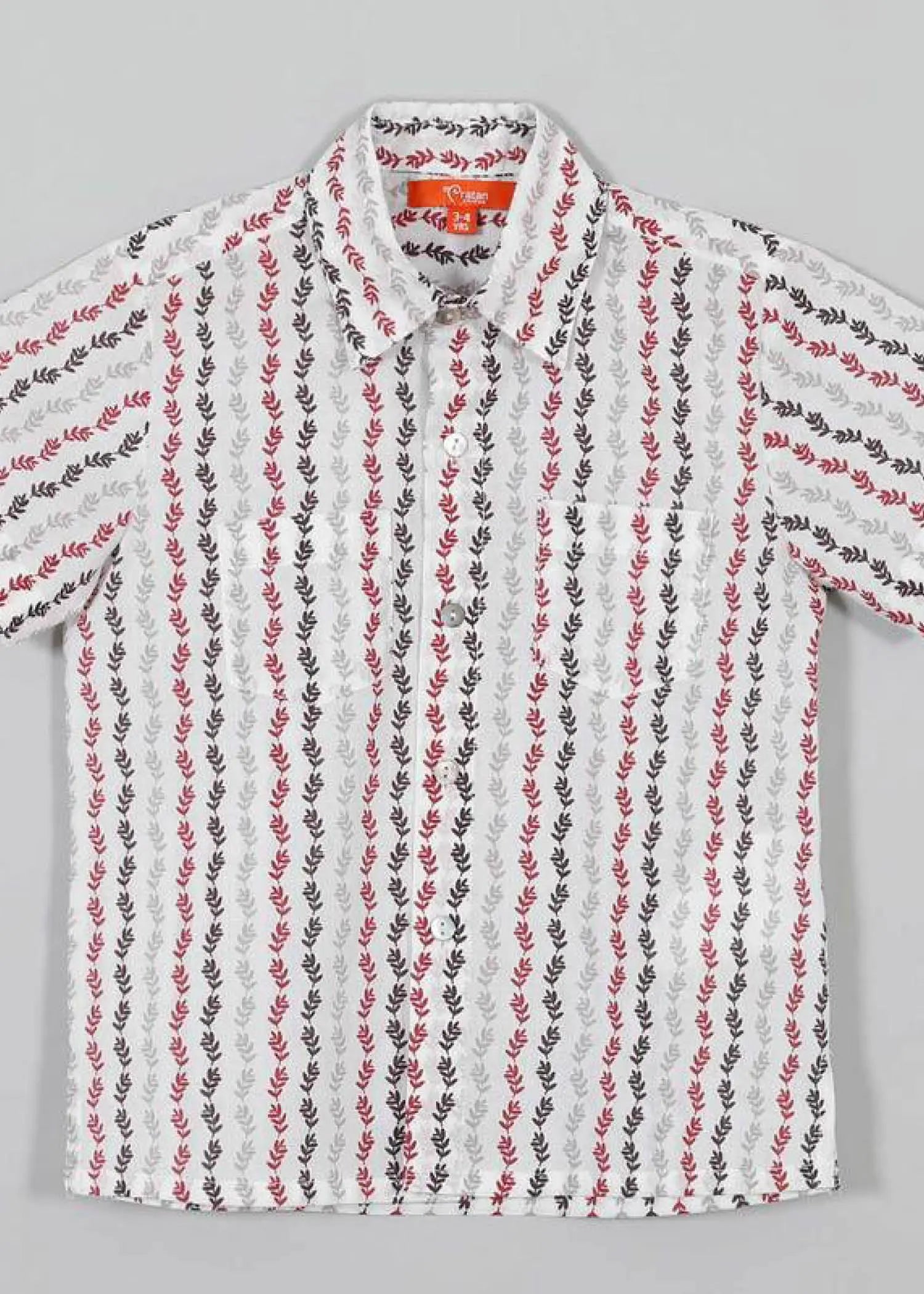 Lata White Cotton Shirt Boy (2-12 Years)