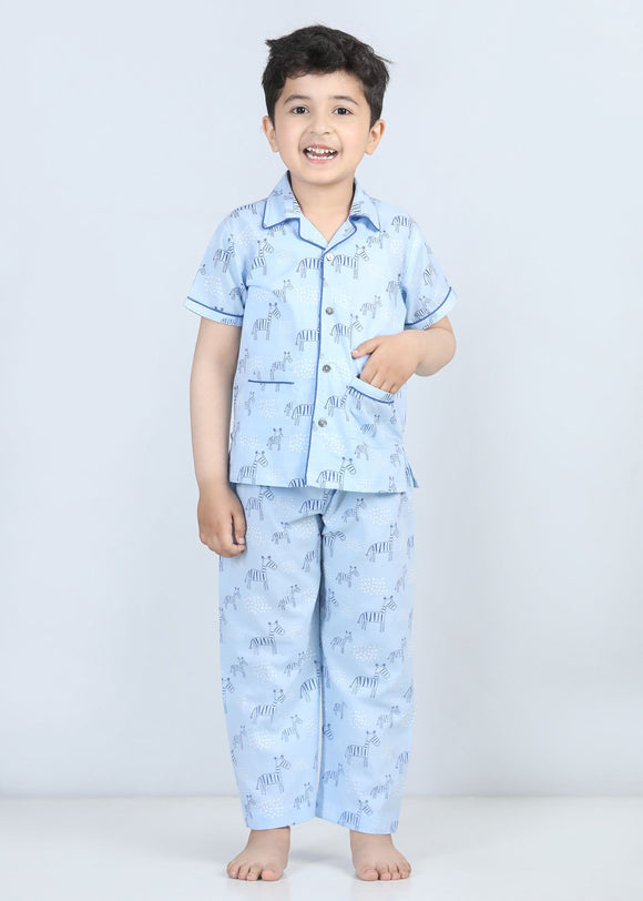 Buy The Little Boy Graphic Printed Pure Cotton Full Sleeves Night Suit  Night  Dress  Sleepwear  Sleepsuit  Loungewear Shirt  Pyjama Set For Kids Baby  Boys  Girls Light