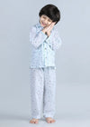 Blue Stripes Full Sleeves Cotton Nighsuit Boy (1-12 Years)