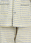 Rhombus Yellow Full Sleeves Cotton Nighsuit Boy (1-12 Years)