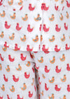 Hen Pink Half Sleeves Cotton Nighsuit Girl (1-12 Years)