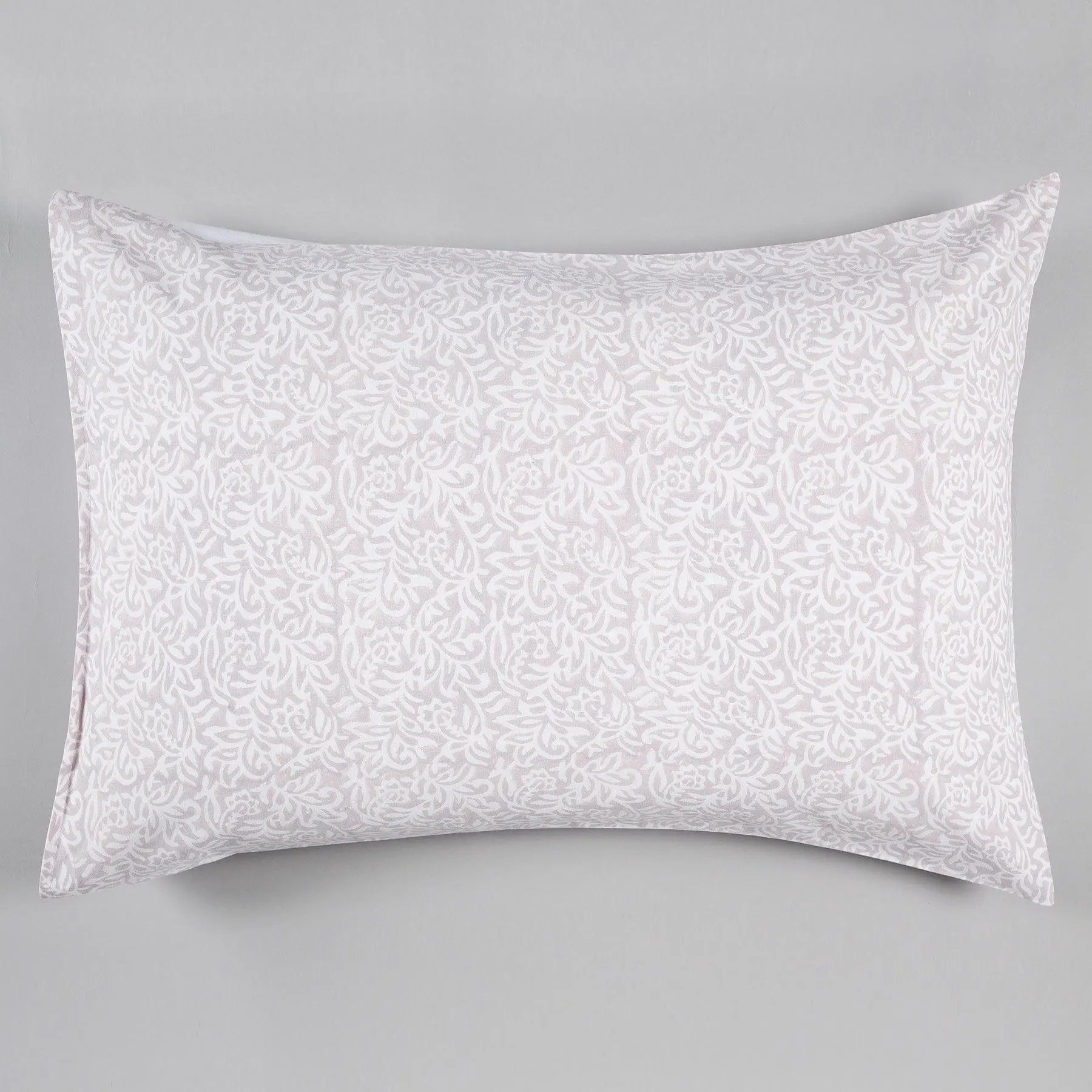 Ananya Jaal Grey Cotton Pillow Cover Set of 2