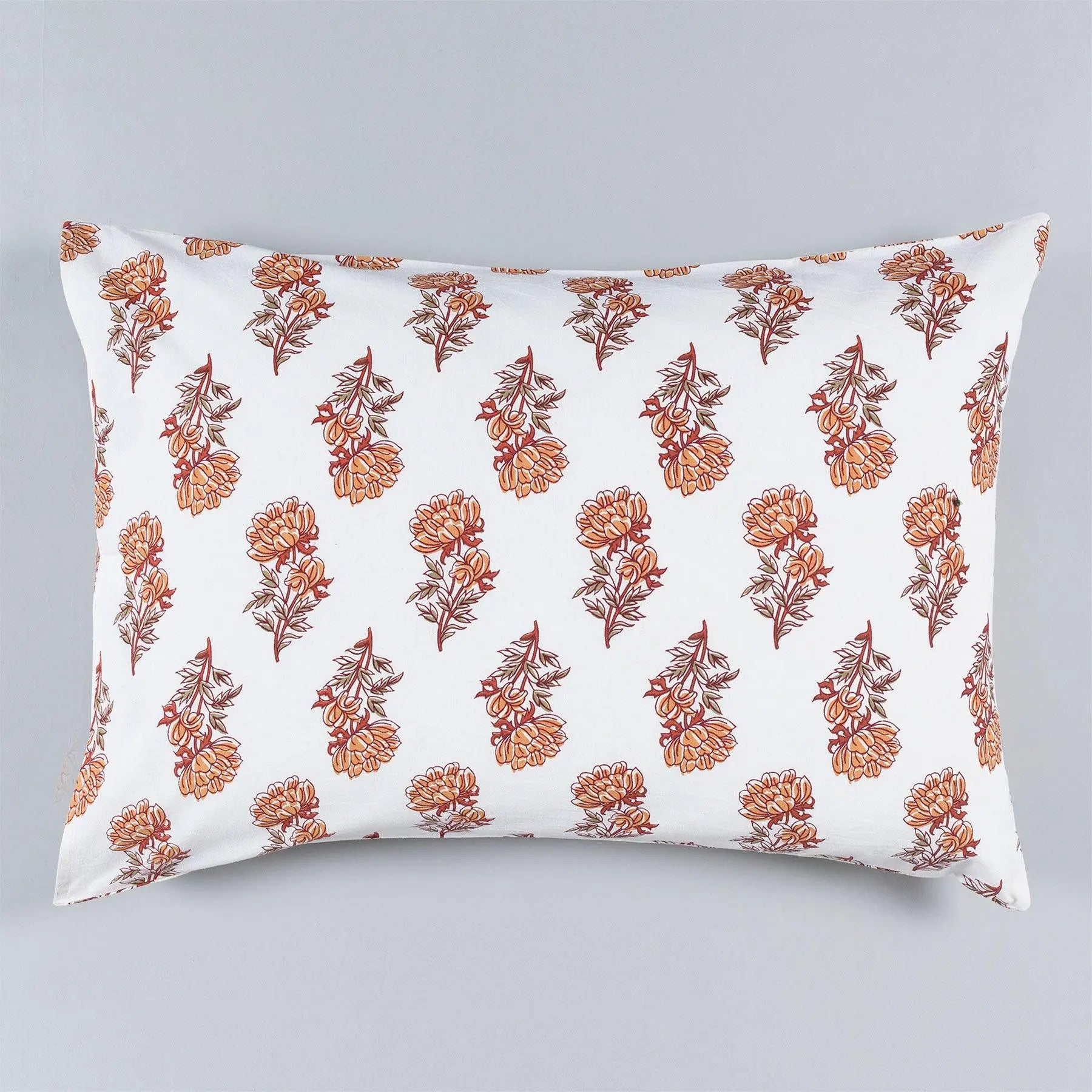Aarohi Red Cotton Pillow Cover Set of 2