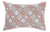 Pohchampally Grey and Brown Cotton Pillow Cover