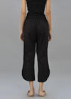 Black Color Cotton Round Hem Pant