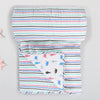 Plush Bear White/Mint Cotton Quilt Kids
