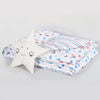 Plush Bear White/Mint Cotton Quilt Kids