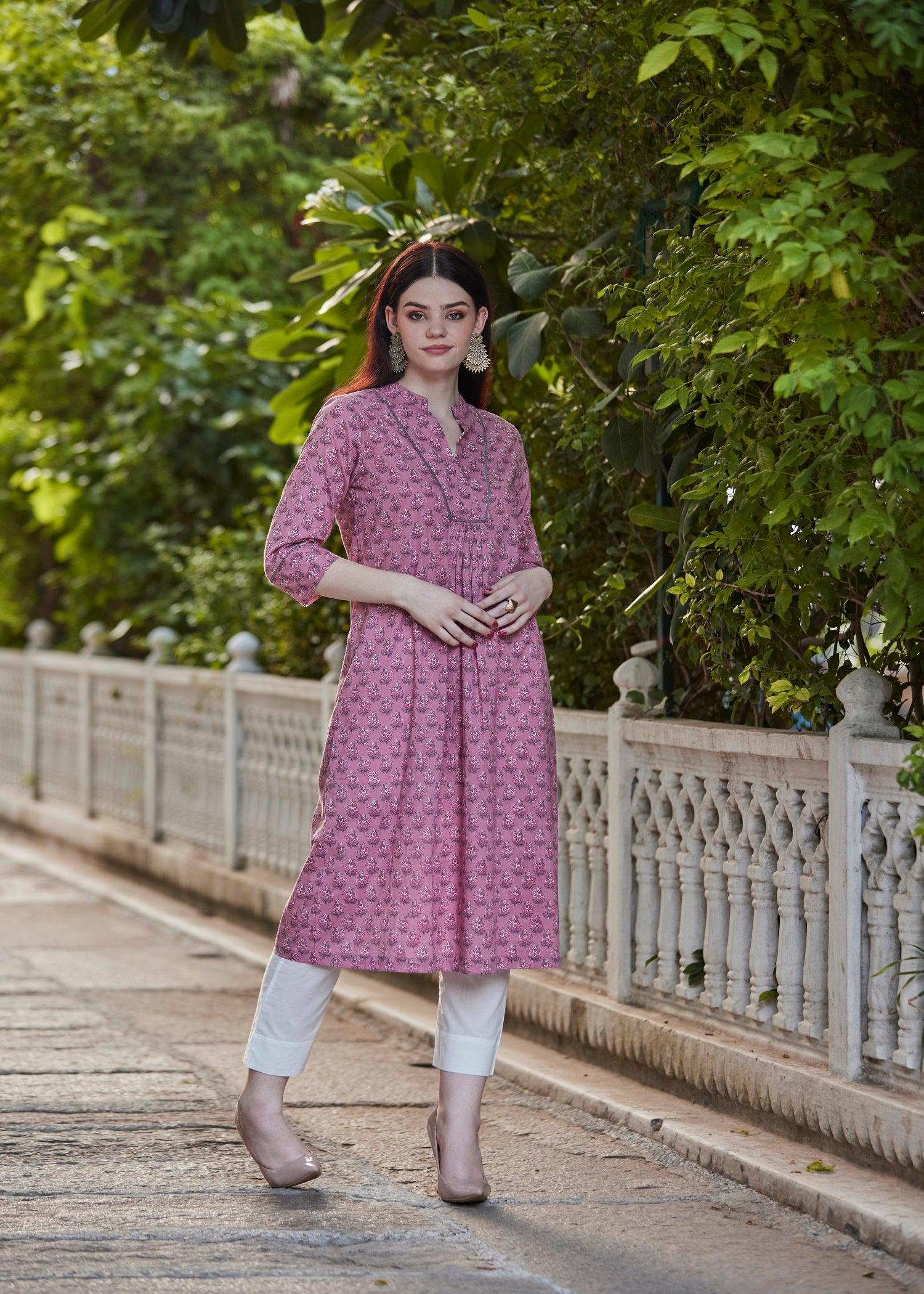 Meera Onion Pink Kurta