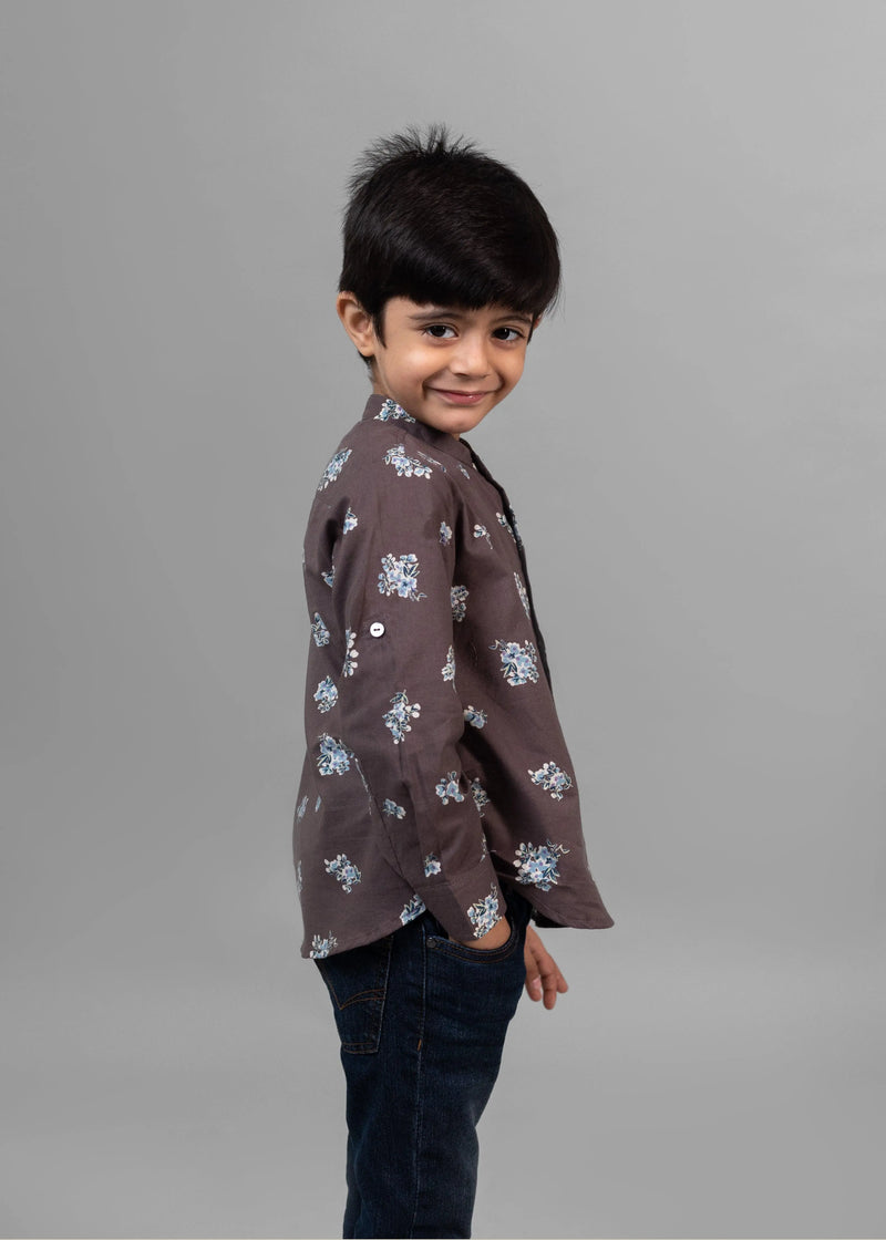 Lily Bunch Cocoa Cotton Full Sleeves Shirt (6 Months to 12 Years)