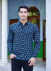 Holyhop Black/Crystal Cotton Full Sleeves Shirt