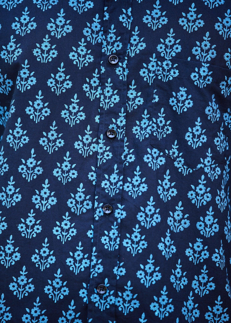Holyhop Black/Crystal Cotton Full Sleeves Shirt