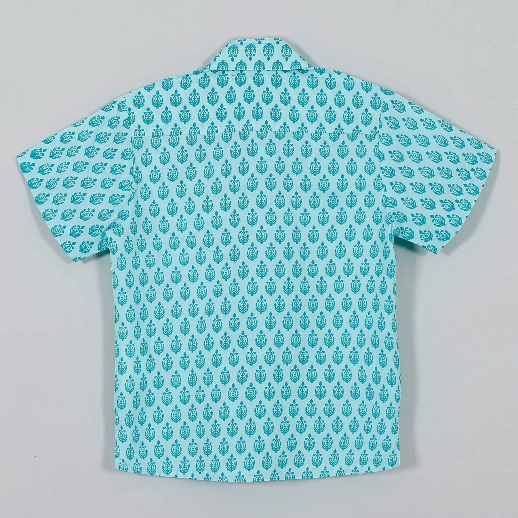 Abir Blue Cotton Shirt Boy (2-12 Years)