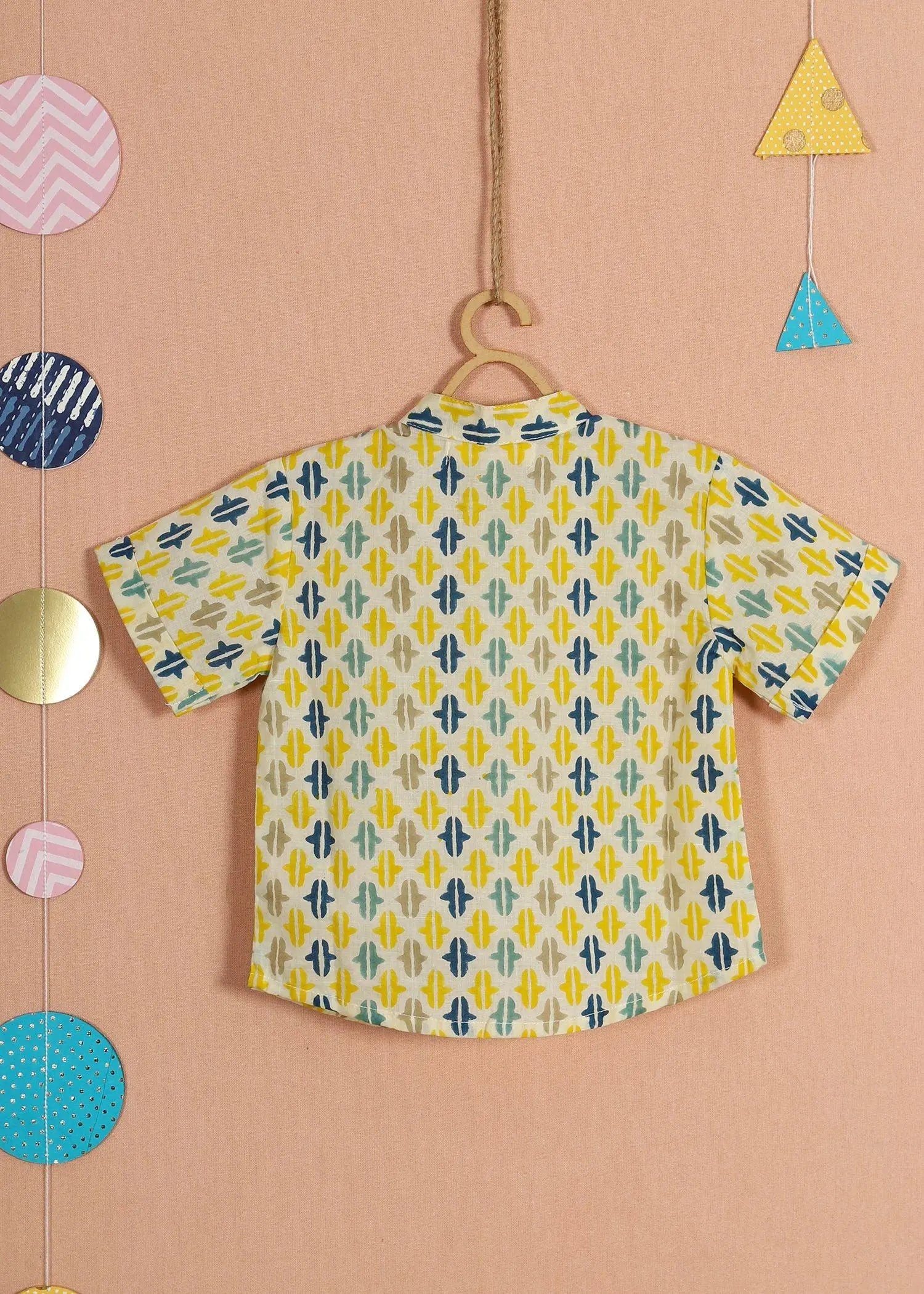 Harshit Shirt Replica Blue Cotton Baby Boy (6 months to 24months)
