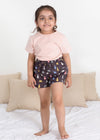 Snooze Bear Brown Cotton Shorts Unisex (1-14 Years)