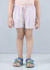 Snooze Stripes Yellow Cotton Shorts Unisex (1-14 Years)