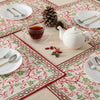Red & White Cotton Table Mat Set of 6