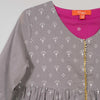 Gatha Grey Cotton Suit Set Girl (2-12 Years) (Set Of 3)