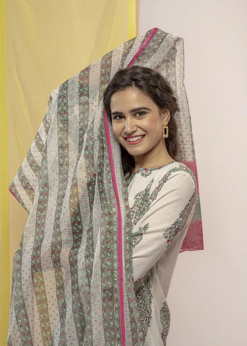Upasana Green Cotton Suit Set
