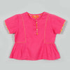 Damini Yellow Cotton Top And Skirt Girl (2-12 Years)
