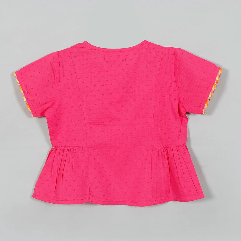 Damini Yellow Cotton Top And Skirt Girl (2-12 Years)