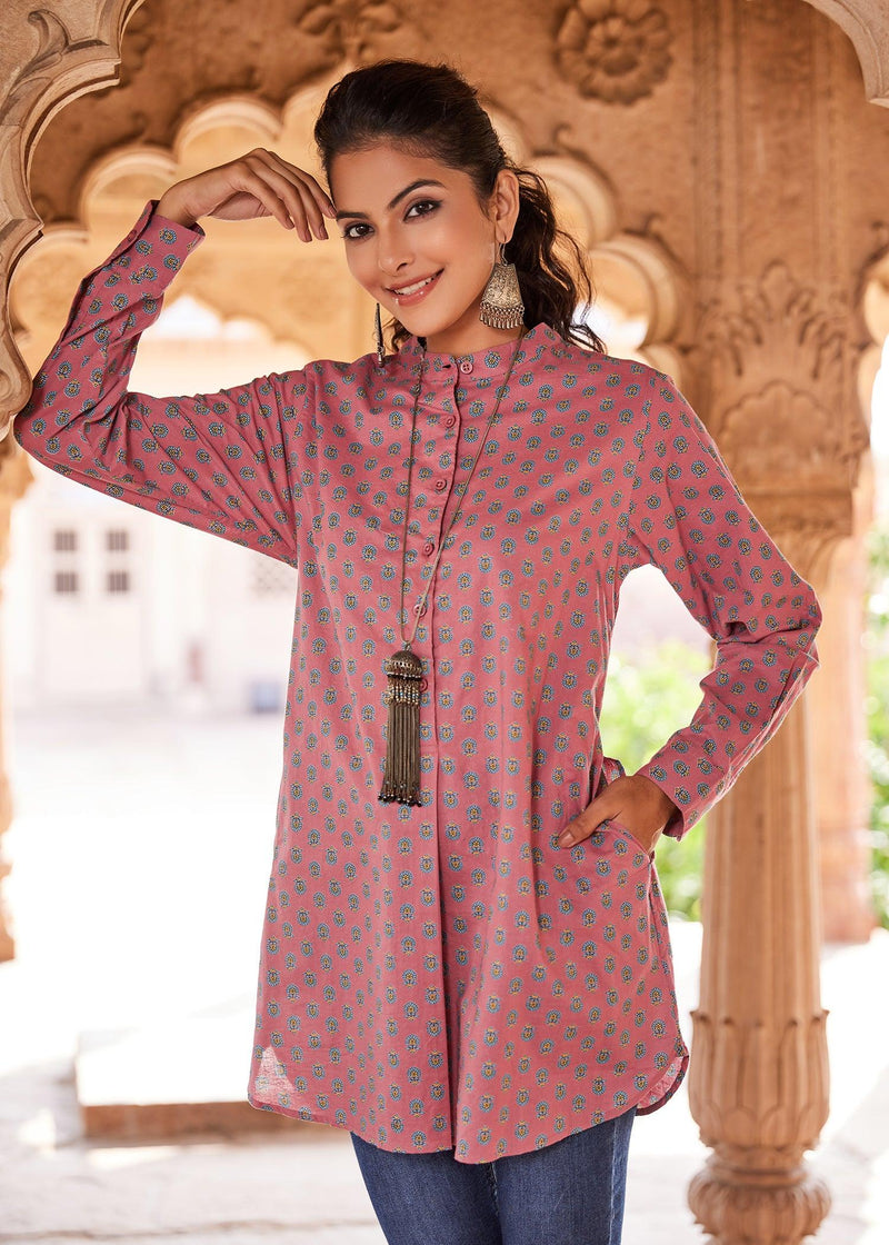 Pink Color Zaira Tunic