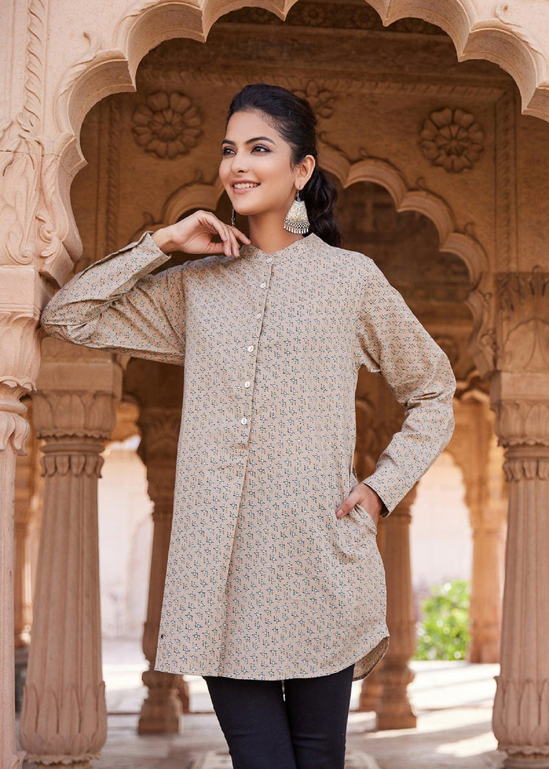 Beige Color Zaira Tunic