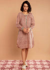 Maya Pink Cotton Dress